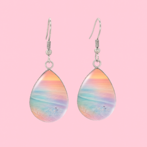 boucles d'oreilles arc en ciel marin