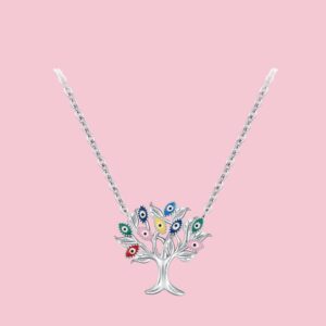 collier en argent arbre voyant