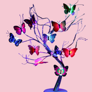 papillons autocollants en 3d led