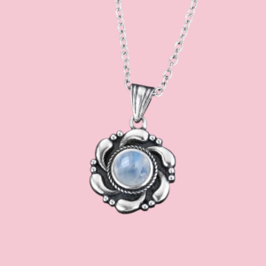 collier pendatif pierre de lune