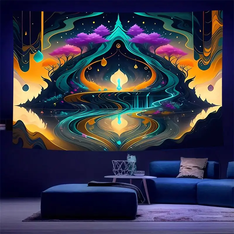 tapisserie murale uv cosmique